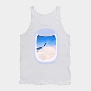 Plane Window Sunset Tank Top